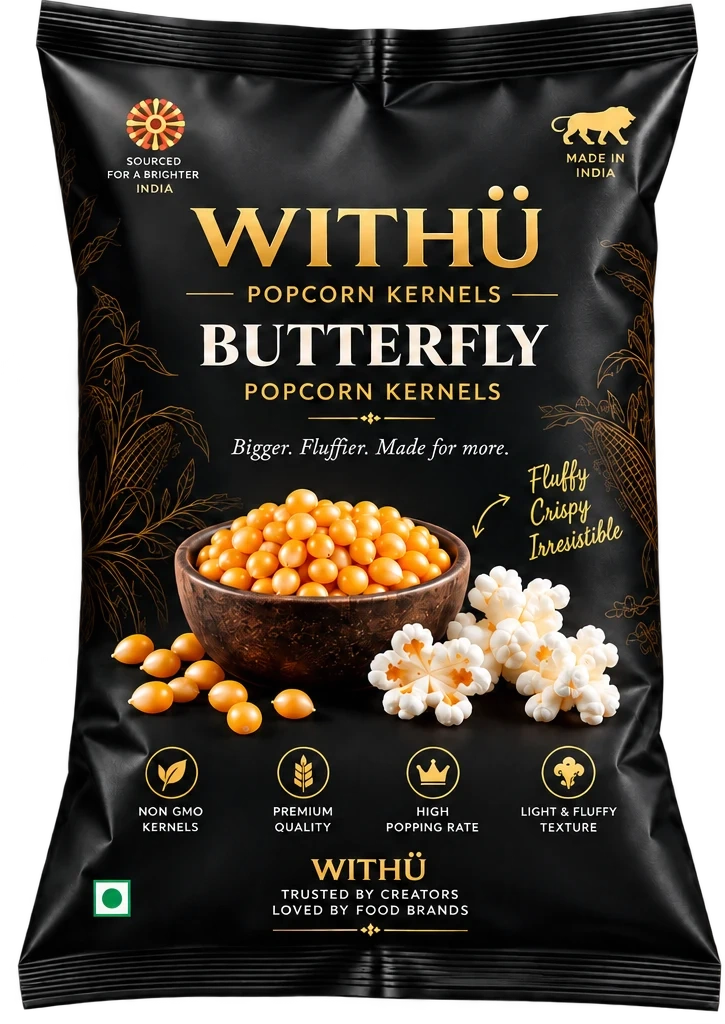 WITH Ü Butterfly popcorn kernels