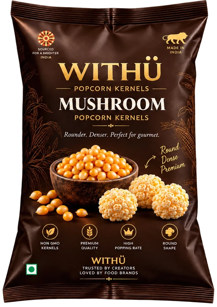 WITH Ü Mushroom popcorn kernels